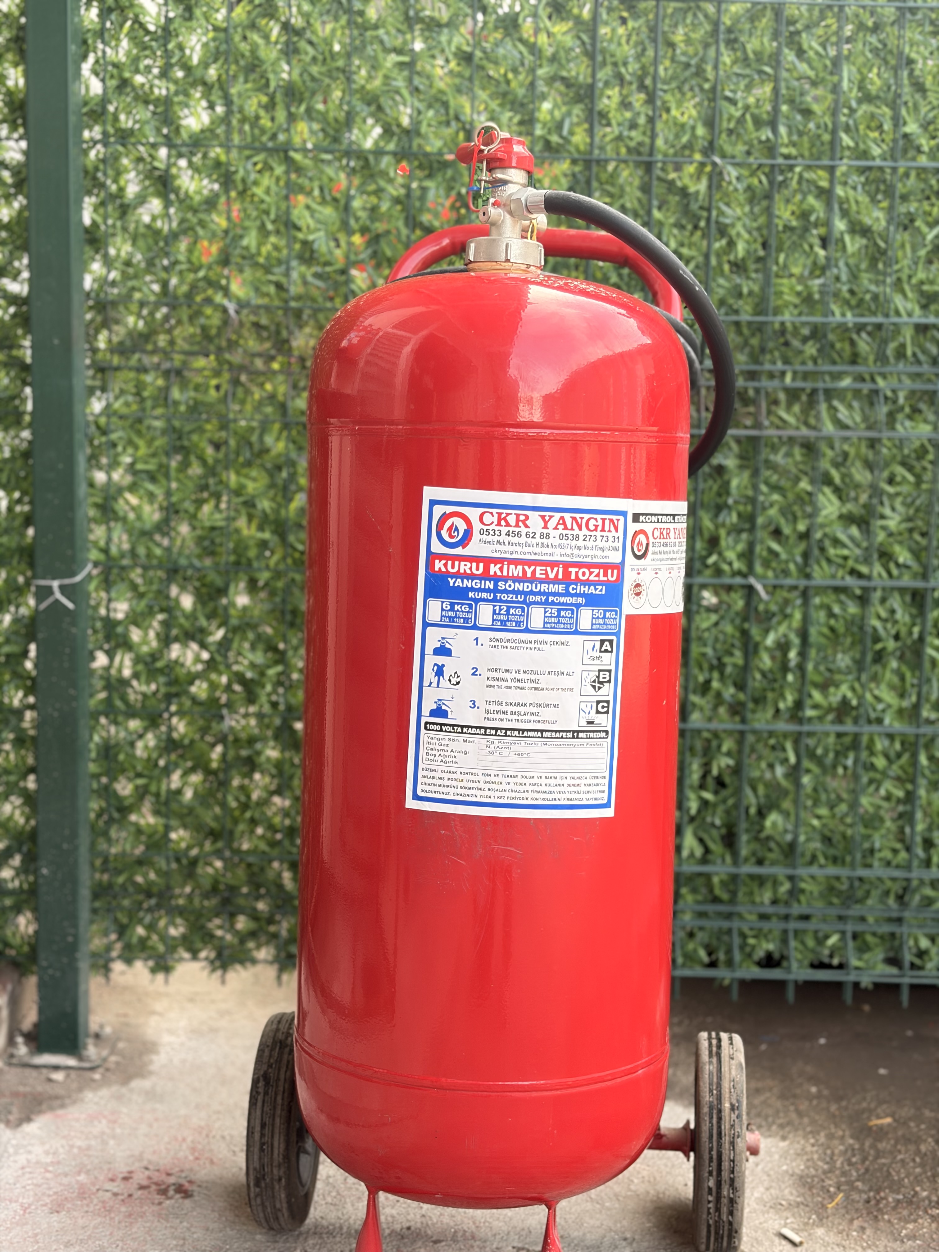 50 KG KURU KİMYEVİ YANGIN SÖNDÜRME CİHAZI